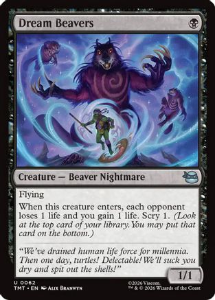 Image of Dream Beavers (TMT-062) - Teenage Mutant Ninja Turtles Foil