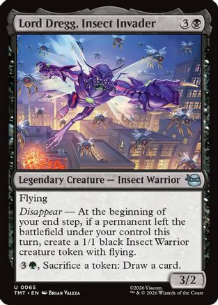 Image of Lord Dregg, Insect Invader (TMT-065) - Teenage Mutant Ninja Turtles Foil