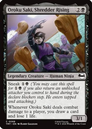 Image of Oroku Saki, Shredder Rising (TMT-068) - Teenage Mutant Ninja Turtles