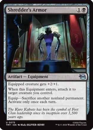 Image of Shredder's Armor (TMT-075) - Teenage Mutant Ninja Turtles