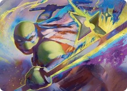 Image of Leonardo's Technique Art Card (ASTMT-002) - Art Series: Teenage Mutant Ninja Turtles
