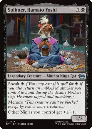 Image of Splinter, Hamato Yoshi (TMT-079) - Teenage Mutant Ninja Turtles