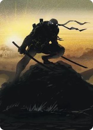 Image of Leonardo, Sewer Samurai Art Card (20/54) (ASTMT-020) - Art Series: Teenage Mutant Ninja Turtles