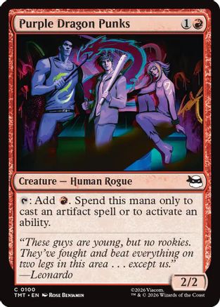 Image of Purple Dragon Punks (TMT-100) - Teenage Mutant Ninja Turtles Foil