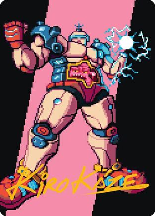 Image of Krang, the All-Powerful Art Card (Gold-Stamped Signature) (ASTMT-034) - Art Series: Teenage Mutant Ninja Turtles