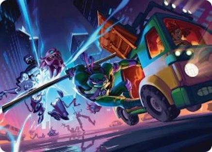 Image of Donatello, Rad Scientist Art Card (ASTMT-047) - Art Series: Teenage Mutant Ninja Turtles
