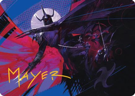 Image of Shredder's Technique Art Card (Gold-Stamped Signature) (ASTMT-007) - Art Series: Teenage Mutant Ninja Turtles