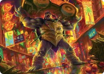 Image of Slash, Reptile Rampager Art Card (ASTMT-010) - Art Series: Teenage Mutant Ninja Turtles