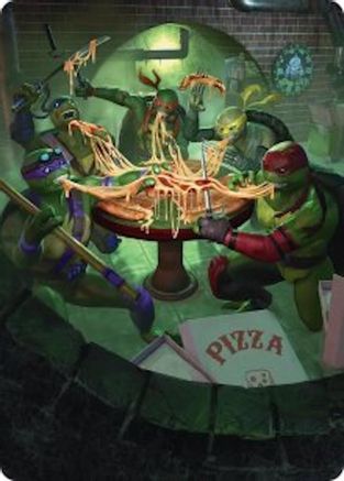 Image of Food Chain Art Card (ASTMT-033) - Art Series: Teenage Mutant Ninja Turtles
