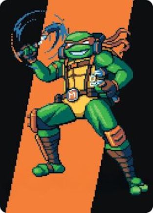 Image of Michelangelo, the Heart Art Card (ASTMT-035) - Art Series: Teenage Mutant Ninja Turtles