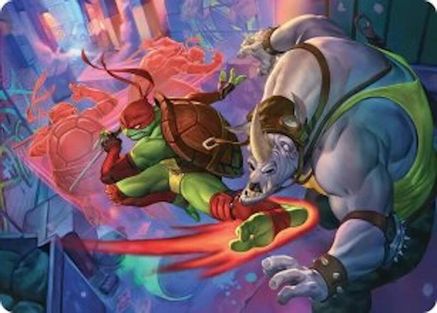 Image of Super Combo Art Card (ASTMT-044) - Art Series: Teenage Mutant Ninja Turtles
