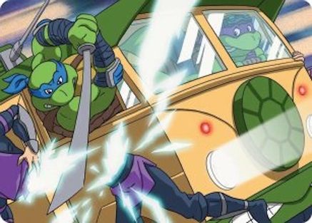 Image of Don & Leo, Problem Solvers Art Card (ASTMT-030) - Art Series: Teenage Mutant Ninja Turtles