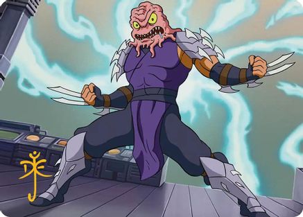 Image of Krang & Shredder Art Card (Gold-Stamped Signature) (ASTMT-031) - Art Series: Teenage Mutant Ninja Turtles