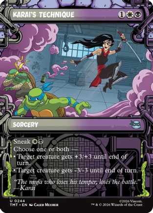Image of Karai's Technique (Showcase) (TMT-244) - Teenage Mutant Ninja Turtles Foil