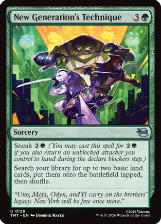 Image of New Generation's Technique (TMT-126) - Teenage Mutant Ninja Turtles Foil