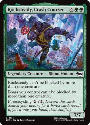 Image of Rocksteady, Crash Courser (TMT-131) - Teenage Mutant Ninja Turtles Foil