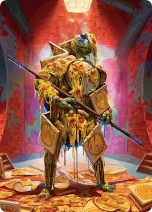 Image of Commander's Plate Art Card (ASTMT-050) - Art Series: Teenage Mutant Ninja Turtles