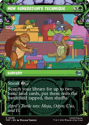 Image of New Generation's Technique (Showcase) (TMT-240) - Teenage Mutant Ninja Turtles