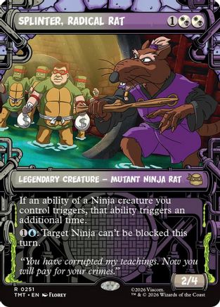 Image of Splinter, Radical Rat (Showcase) (TMT-251) - Teenage Mutant Ninja Turtles