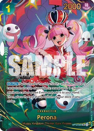Image of Perona (Japanese Version 3rd Anniversary Set) (OP12-034) - One Piece Promotion Cards Foil