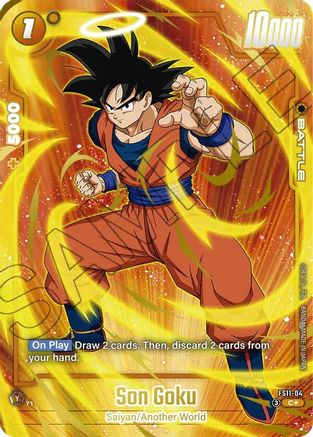 Image of Son Goku - FS11-04 (Gold) (FS11-04) - Starter Deck EX The Phase of Evolution Holofoil