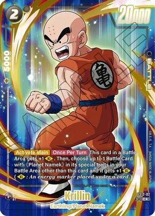 Image of Krillin - FS12-02 (Gold) (FS12-02) - Starter Deck EX The Beat of Ki Holofoil
