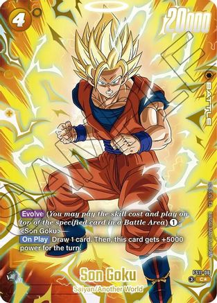 Image of Son Goku - FS11-06 (Gold) (FS11-06) - Starter Deck EX The Phase of Evolution Holofoil