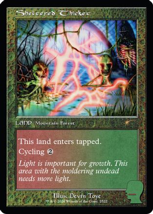 Image of Sheltered Thicket (SLD-2522) - Secret Lair Drop Series Foil
