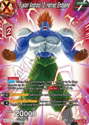 Image of Fusion Android 13, Hatred Endgame (BT30-002) - Three Glorious Fighters Foil