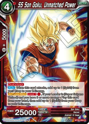 Image of SS Son Goku, Unmatched Power (BT30-004) - Three Glorious Fighters