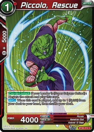 Image of Piccolo, Rescue (BT30-012) - Three Glorious Fighters Foil