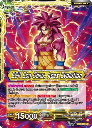 Image of SS4 Son Goku (Mini) // SS4 Son Goku, Apex Evolution (BT30-067) - Three Glorious Fighters