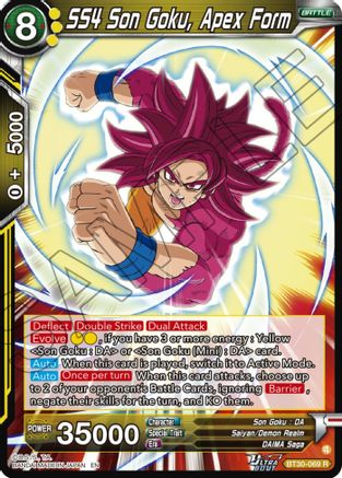 Image of SS4 Son Goku, Apex Form (BT30-069) - Three Glorious Fighters Foil