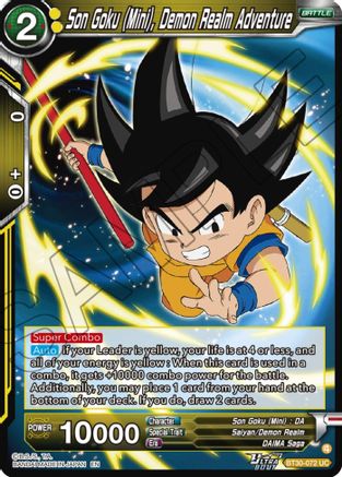 Image of Son Goku (Mini), Demon Realm Adventure (BT30-072) - Three Glorious Fighters