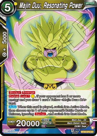 Image of Majin Duu, Resonating Power (BT30-075) - Three Glorious Fighters