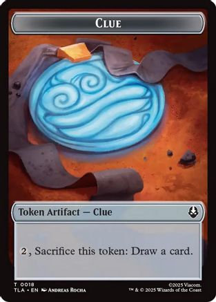 Image of Clue (0018) // Food (0021) Double-Sided Tokens (TLA-18 // 21) - Avatar: The Last Airbender