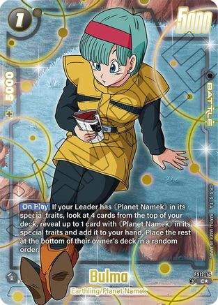 Image of Bulma - FS12-14 (Gold) (FS12-14) - Starter Deck EX The Beat of Ki Holofoil