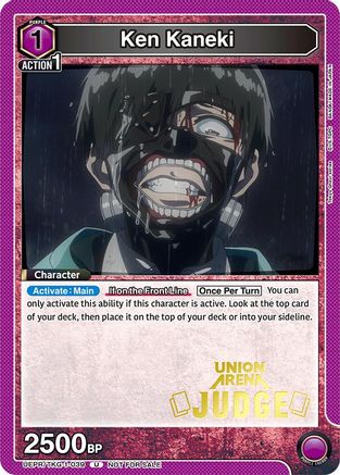 Image of Ken Kaneki (039) (Judge) (UEPR/TKG-1-039) - Union Arena Promotion Cards Foil