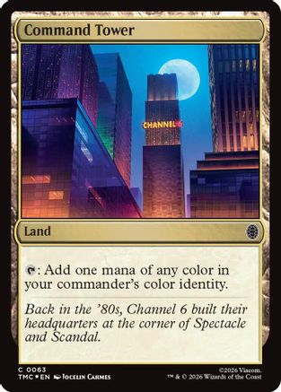 Image of Command Tower (Surge Foil) (TMC-063) - Commander: Teenage Mutant Ninja Turtles Foil