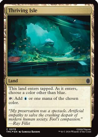 Image of Thriving Isle (Surge Foil) (TMC-078) - Commander: Teenage Mutant Ninja Turtles Foil