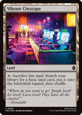 Image of Vibrant Cityscape (Surge Foil) (TMC-082) - Commander: Teenage Mutant Ninja Turtles Foil