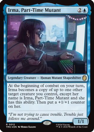 Image of Irma, Part-Time Mutant (Surge Foil) (TMC-012) - Commander: Teenage Mutant Ninja Turtles Foil