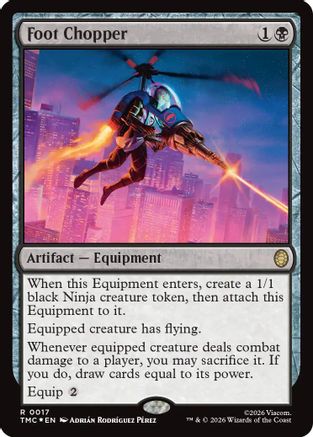 Image of Foot Chopper (Surge Foil) (TMC-017) - Commander: Teenage Mutant Ninja Turtles Foil