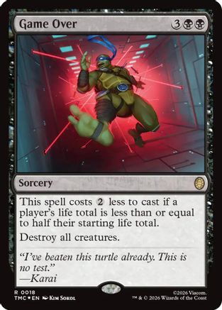 Image of Game Over (Surge Foil) (TMC-018) - Commander: Teenage Mutant Ninja Turtles Foil