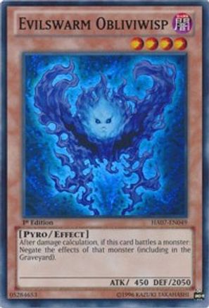 Image of Evilswarm Obliviwisp (HA07-EN049) - Hidden Arsenal 7: Knight of Stars Unlimited
