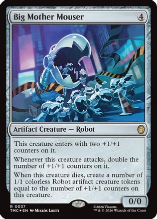 Image of Big Mother Mouser (Surge Foil) (TMC-037) - Commander: Teenage Mutant Ninja Turtles Foil
