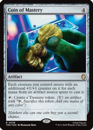 Image of Coin of Mastery (Surge Foil) (TMC-038) - Commander: Teenage Mutant Ninja Turtles Foil