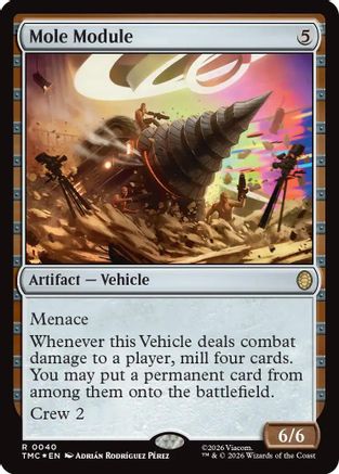 Image of Mole Module (Surge Foil) (TMC-040) - Commander: Teenage Mutant Ninja Turtles Foil