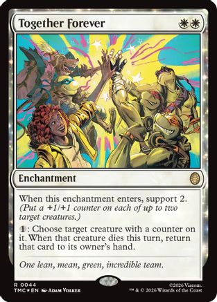 Image of Together Forever (Surge Foil) (TMC-044) - Commander: Teenage Mutant Ninja Turtles Foil