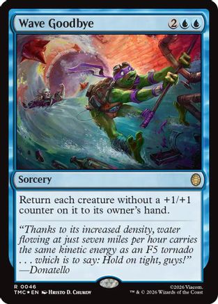 Image of Wave Goodbye (Surge Foil) (TMC-046) - Commander: Teenage Mutant Ninja Turtles Foil